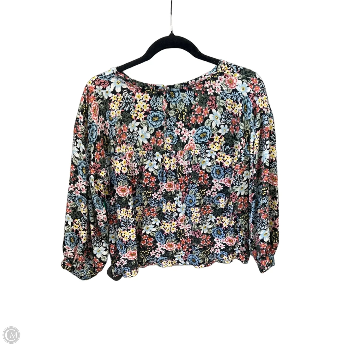 Top Long Sleeve By Loft In Floral Print, Size: S