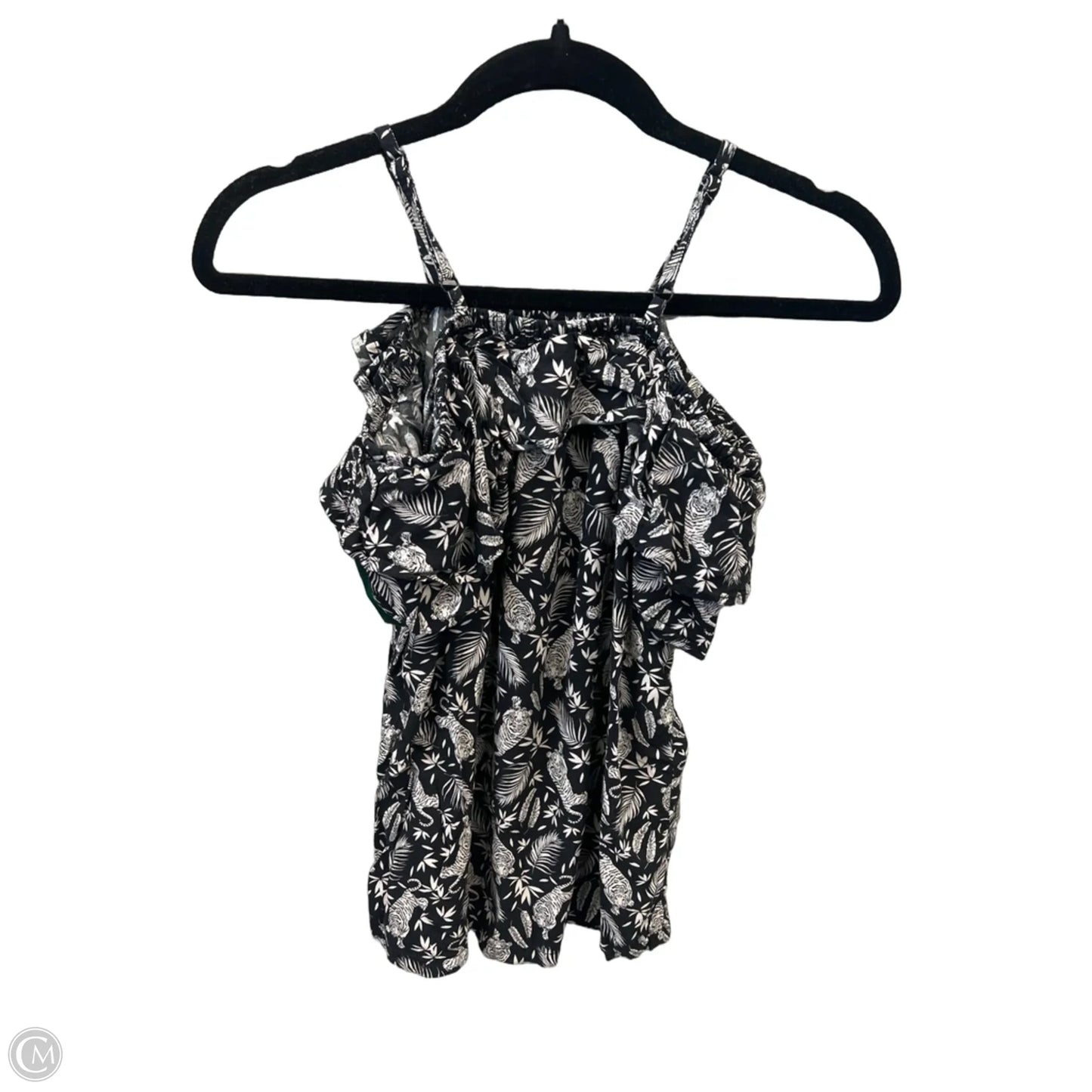 Top Short Sleeve By Old Navy In Black & White, Size: L