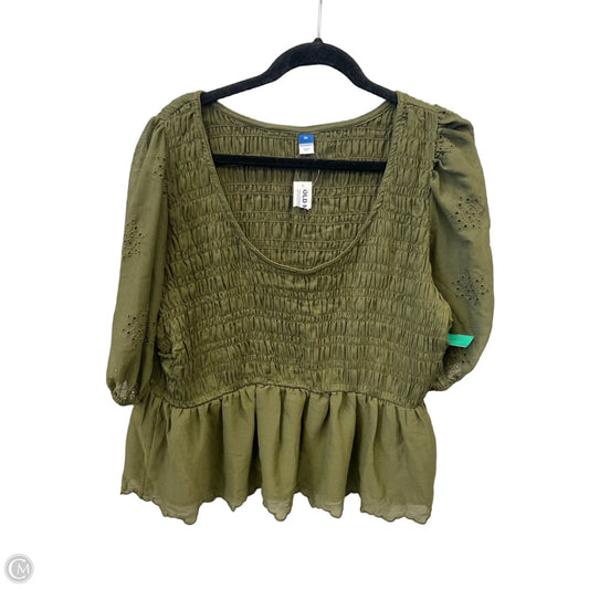 Top Short Sleeve By Old Navy In Green, Size: Xl