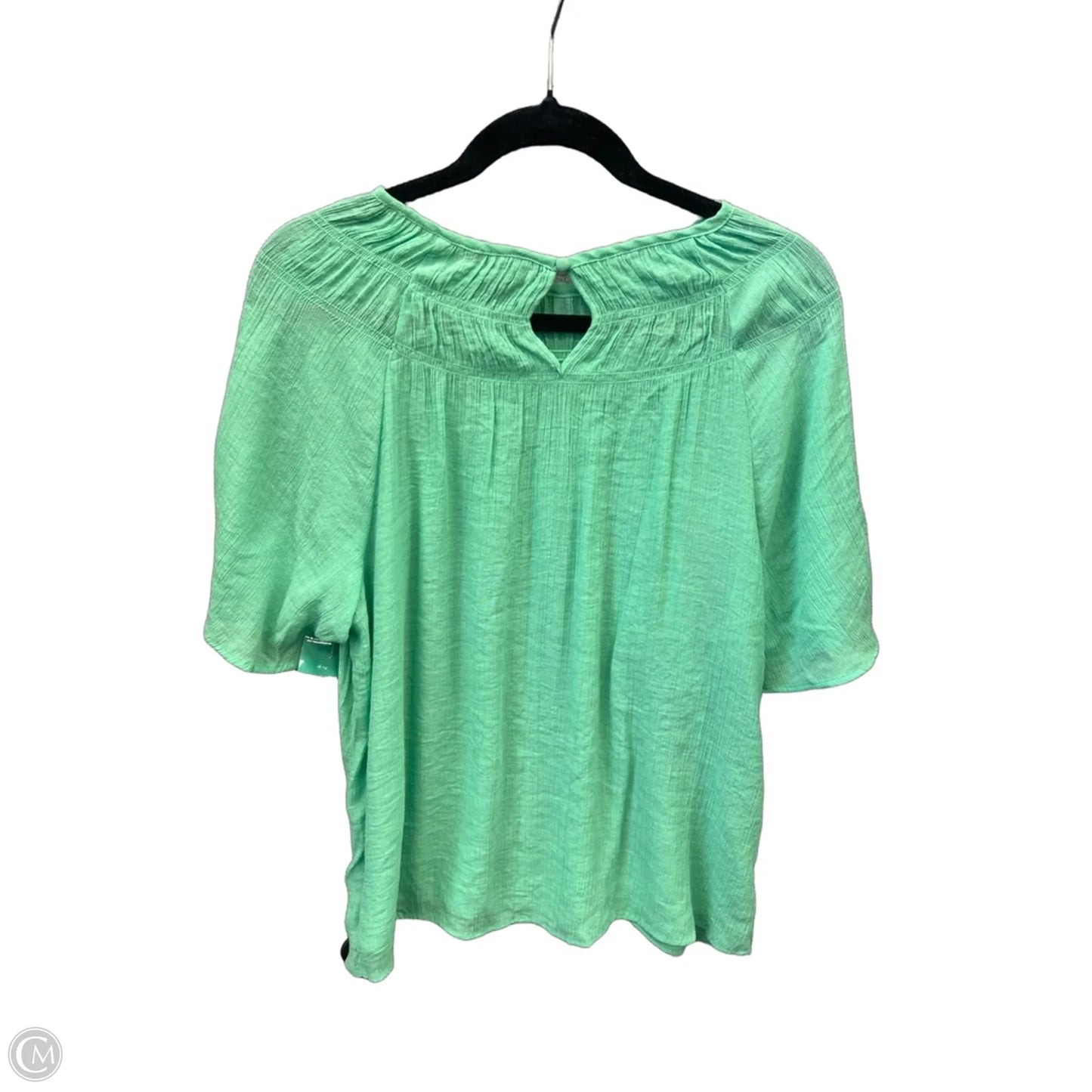 Top Short Sleeve By Zac And Rachel In Green, Size: M