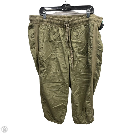 Capris By Lane Bryant In Green, Size: 18