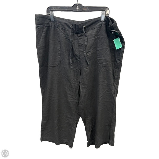 Capris By D&co. In Black, Size: 18