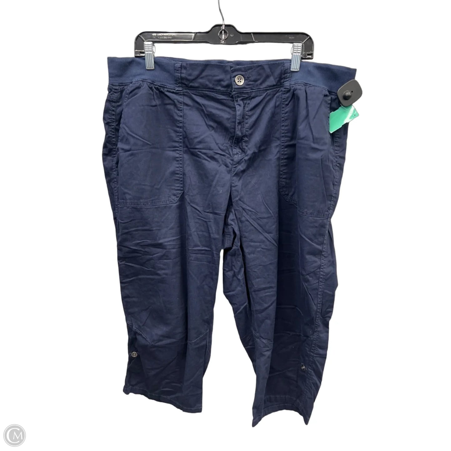 Capris By Evri In Blue, Size: 20