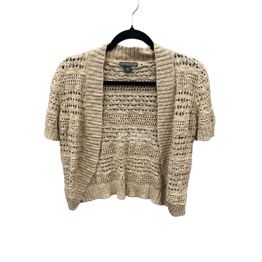 Sweater Short Sleeve By Covington In Tan, Size: S