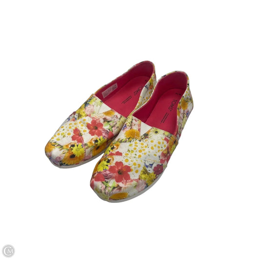Shoes Flats By Toms In Floral Print, Size: 7.5