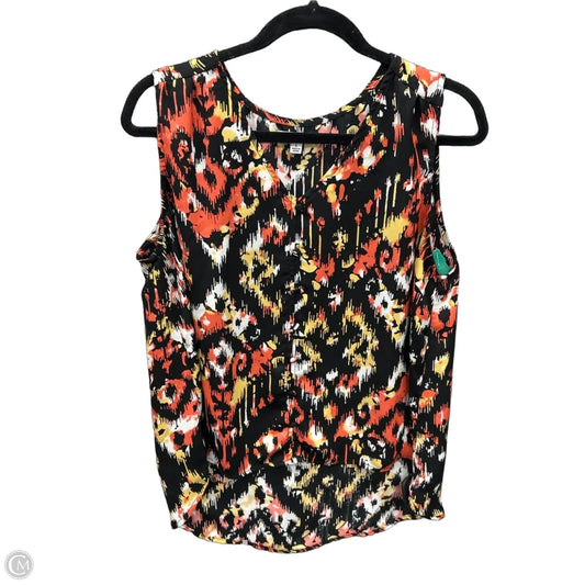 Top Sleeveless By Ophelia Roe In Multi-colored, Size: L