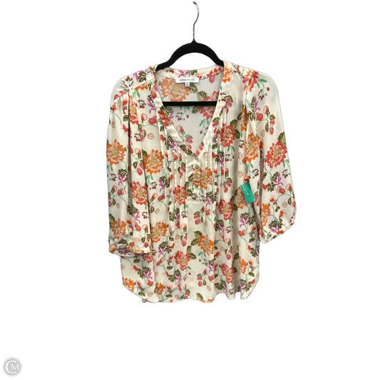 Blouse Long Sleeve By Rose And Olive In Floral Print, Size: 2x
