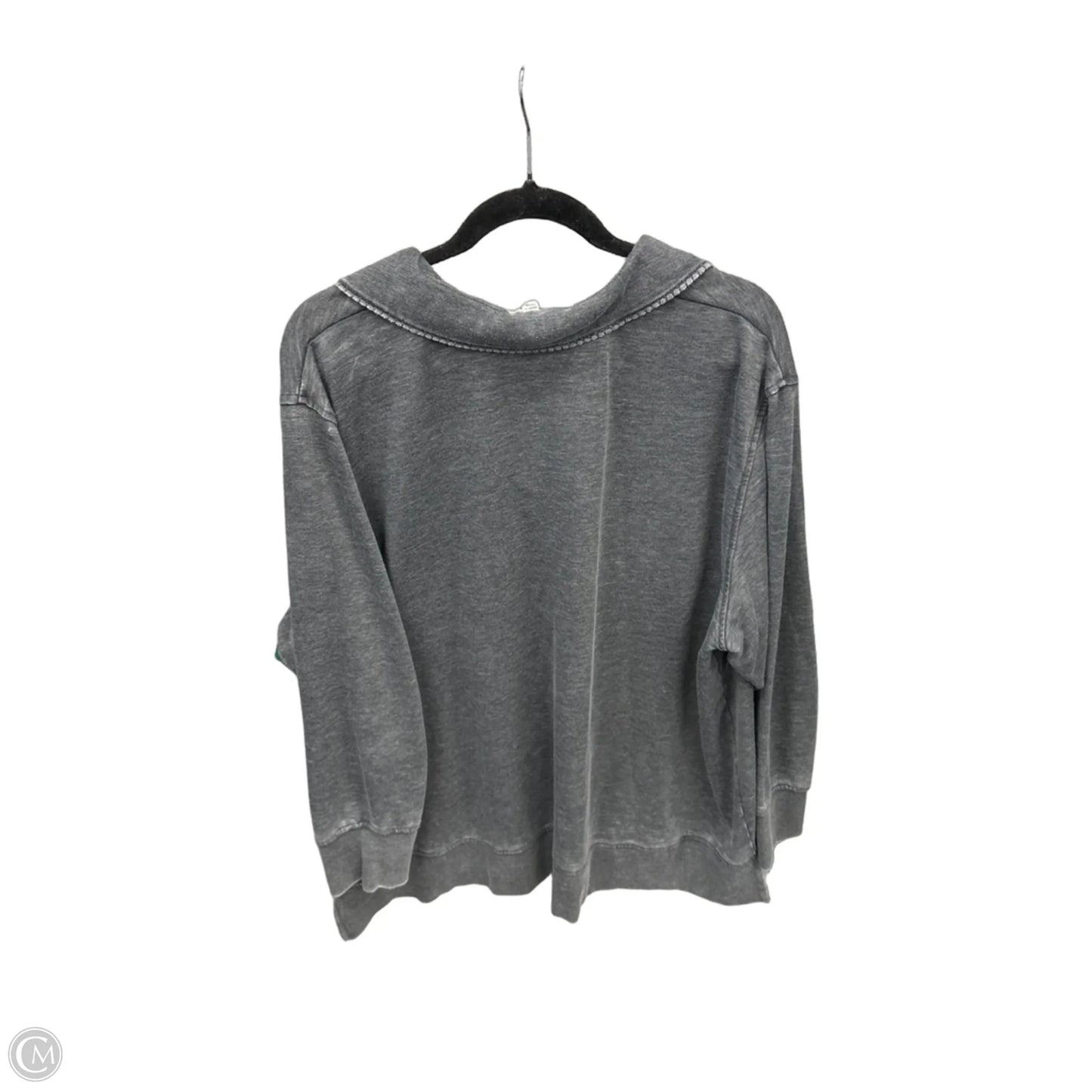 Top Long Sleeve By Jane And Delancey In Grey, Size: 2x