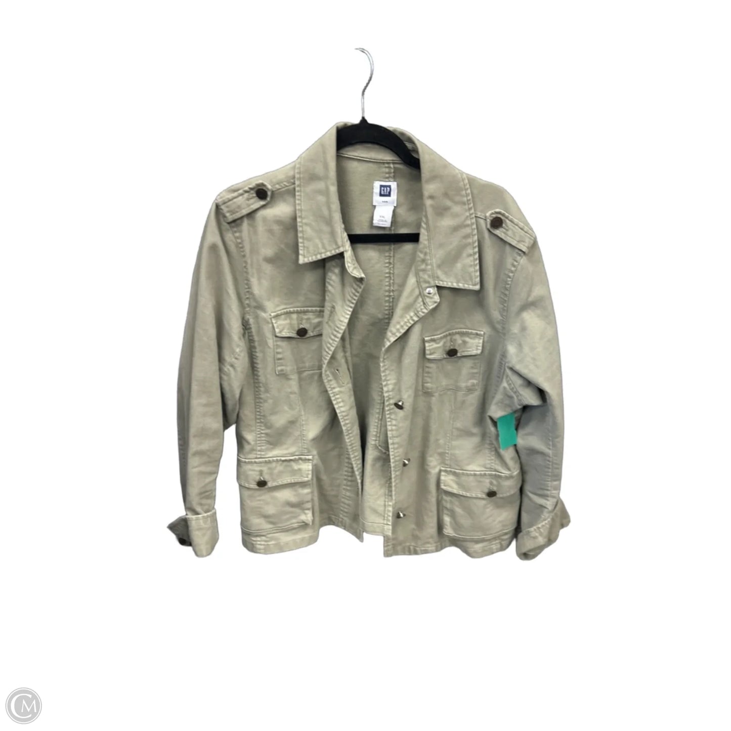 Jacket Utility By Gap In Green, Size: Xxl