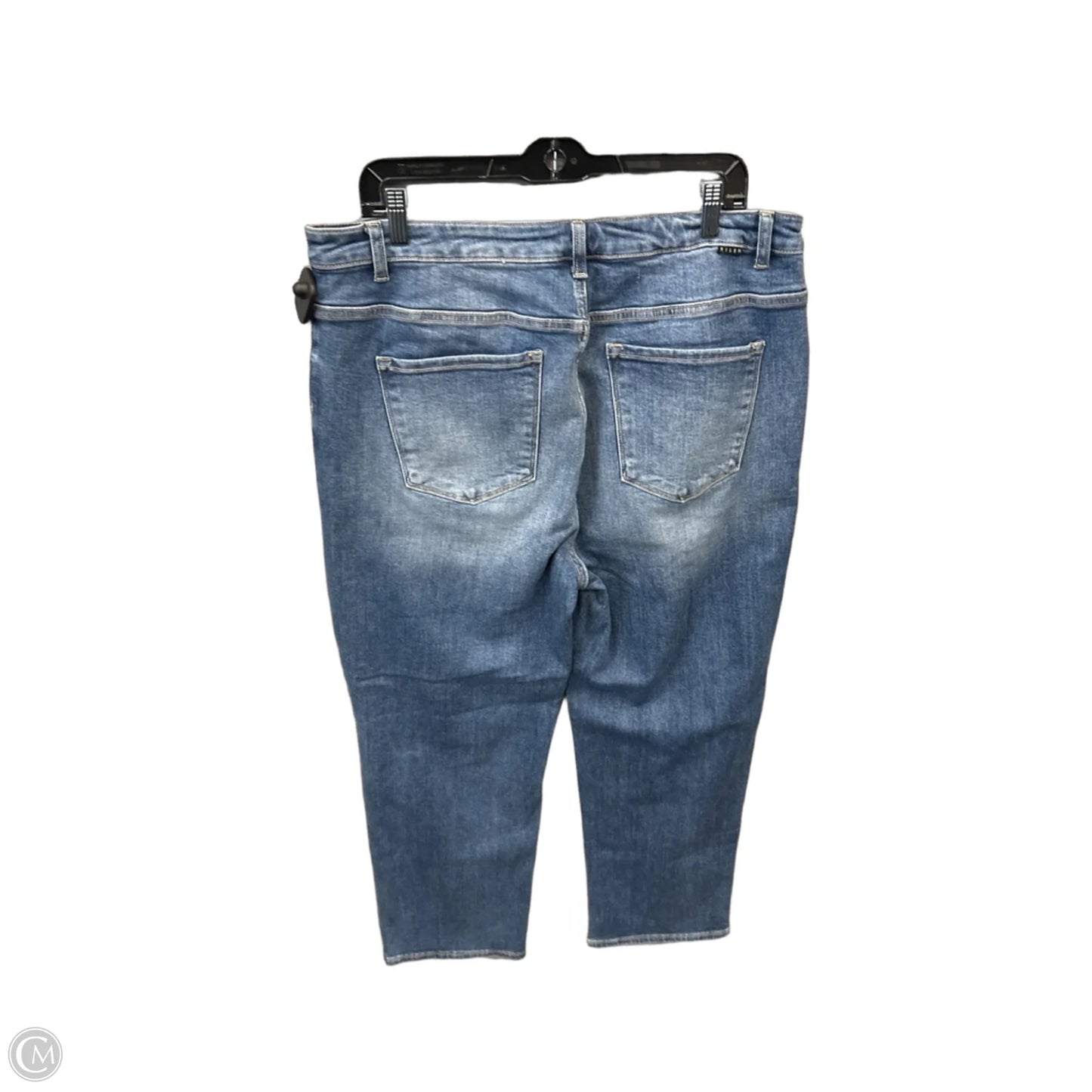 Jeans Straight By Risen In Blue Denim, Size: 20