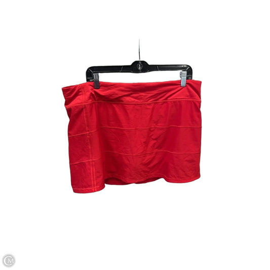 Athletic Skort By Lululemon In Red, Size: 14