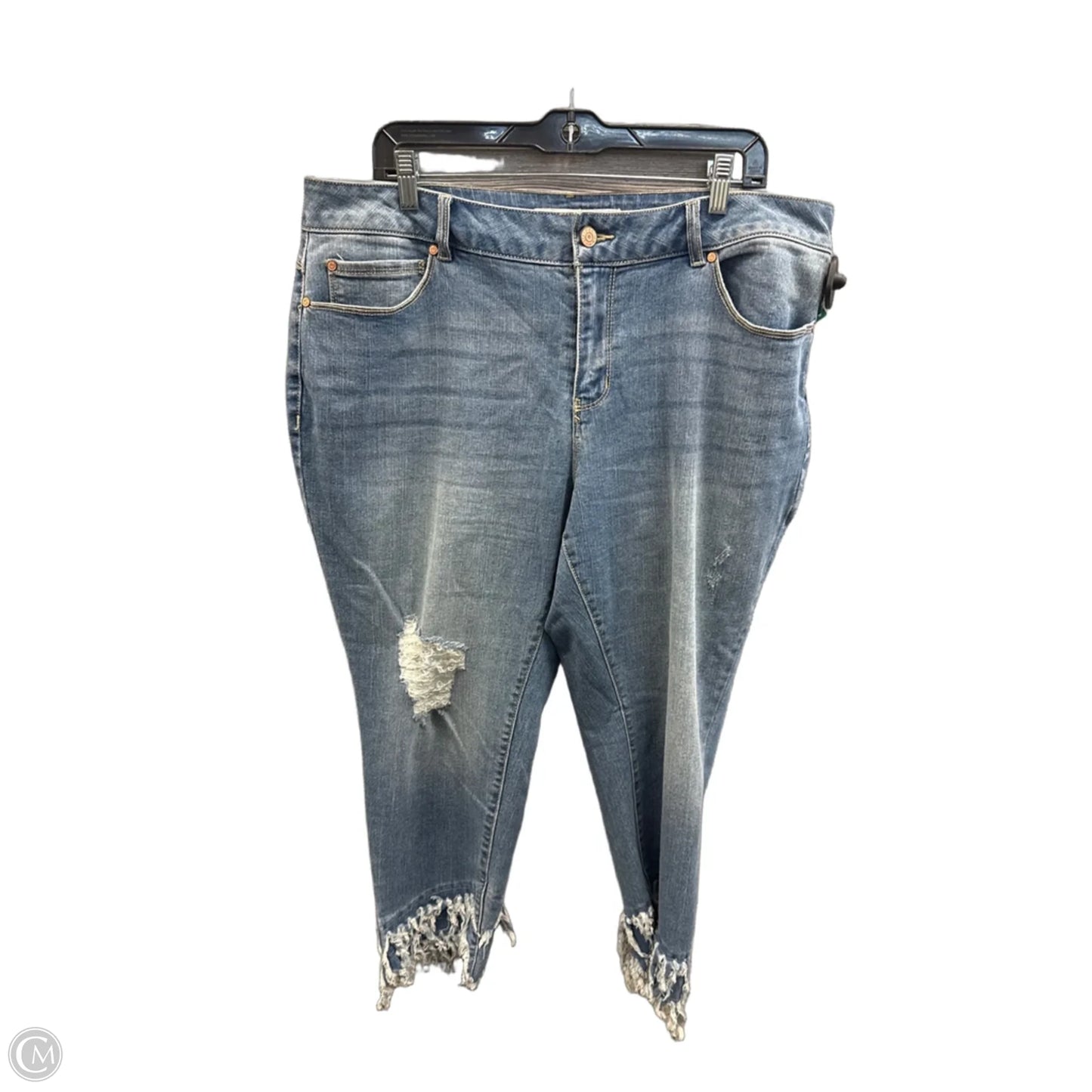 Jeans Skinny By Cato In Blue Denim, Size: 18