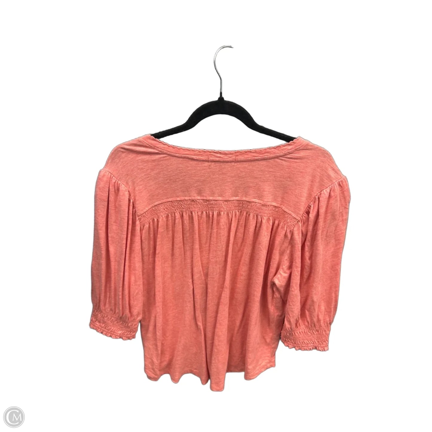 Top Short Sleeve By Democracy In Orange, Size: Lp