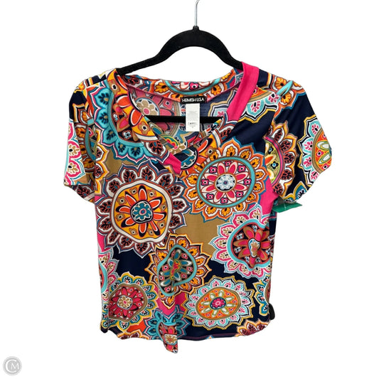 Top Short Sleeve By Heimish Usa In Multi-colored, Size: M