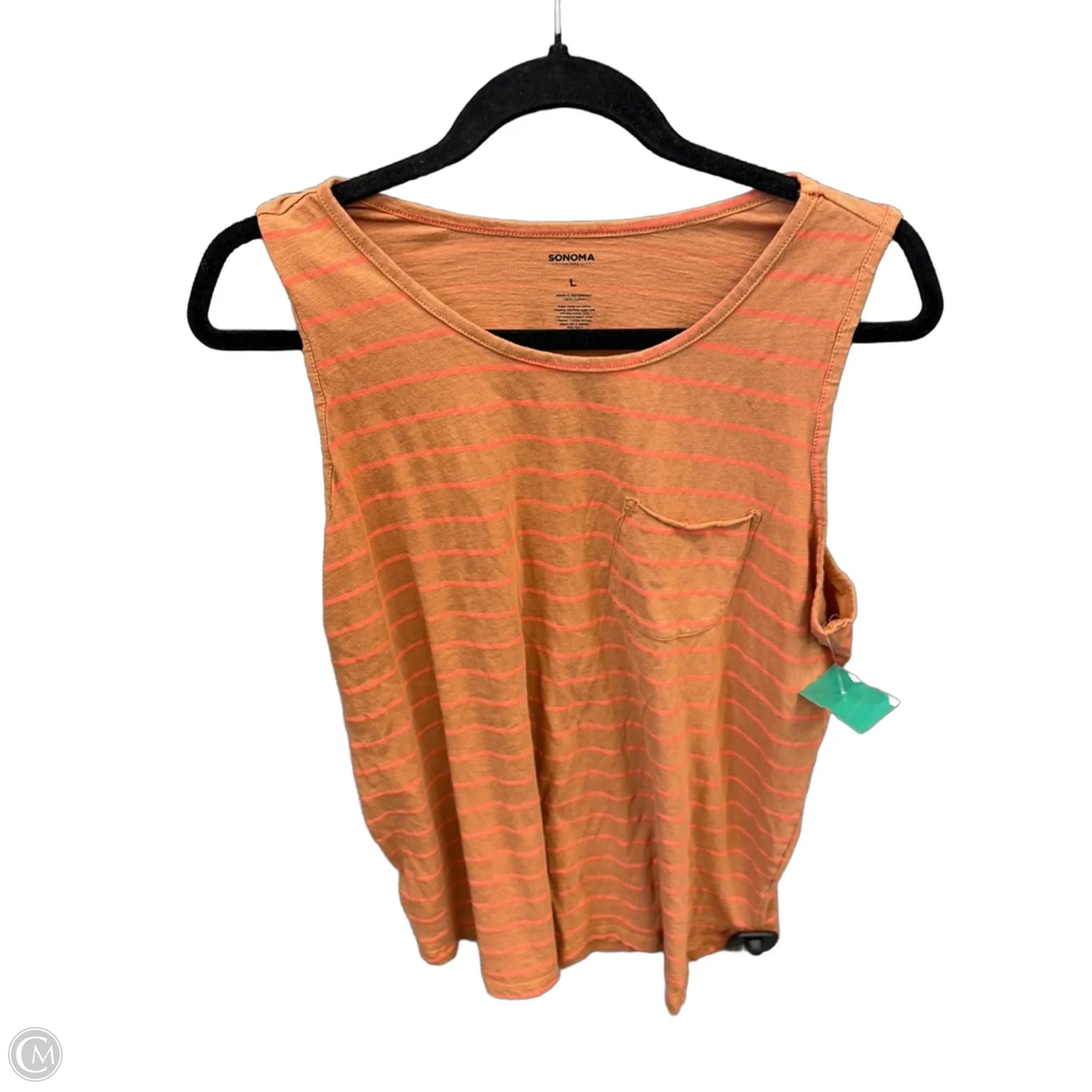 Tank Top By Sonoma In Orange, Size: L