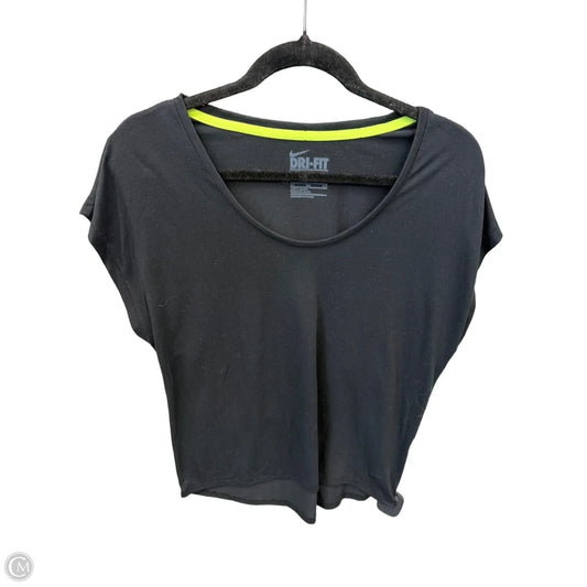Athletic Top Short Sleeve By Nike Apparel In Black, Size: M