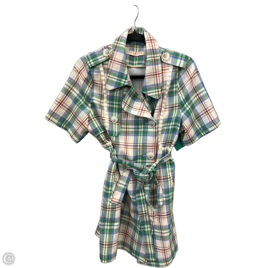Dress Casual Midi By Clothes Mentor In Plaid Pattern, Size: S