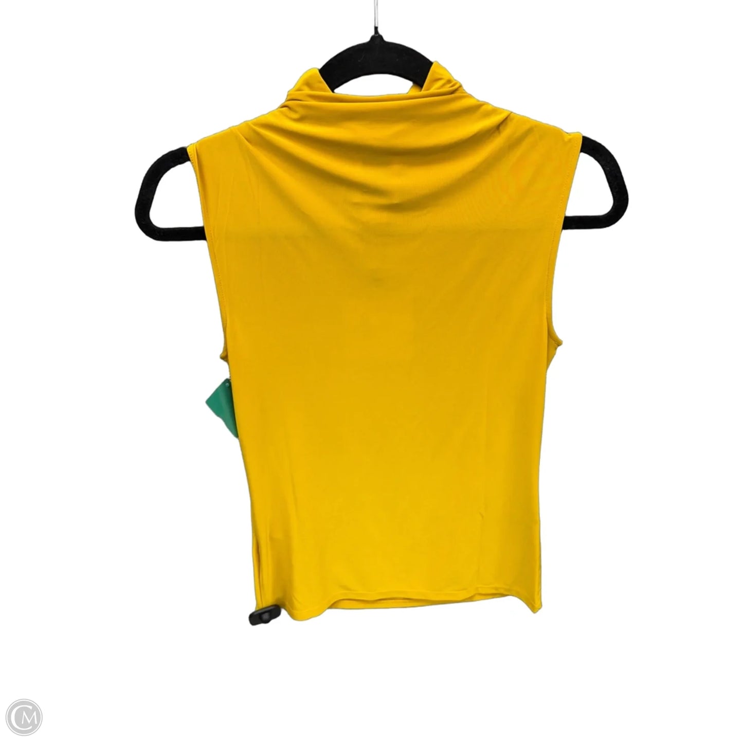 Top Sleeveless By Calvin Klein In Yellow, Size: Xs