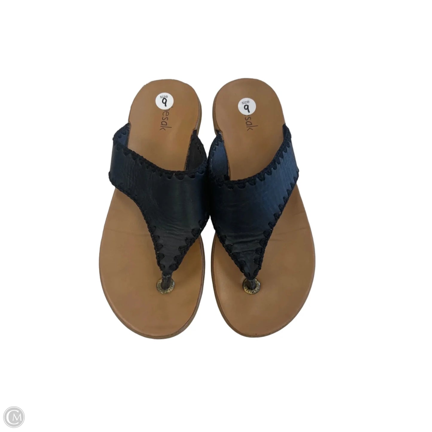 Sandals Flats By The Sak In Black & Brown, Size: 9