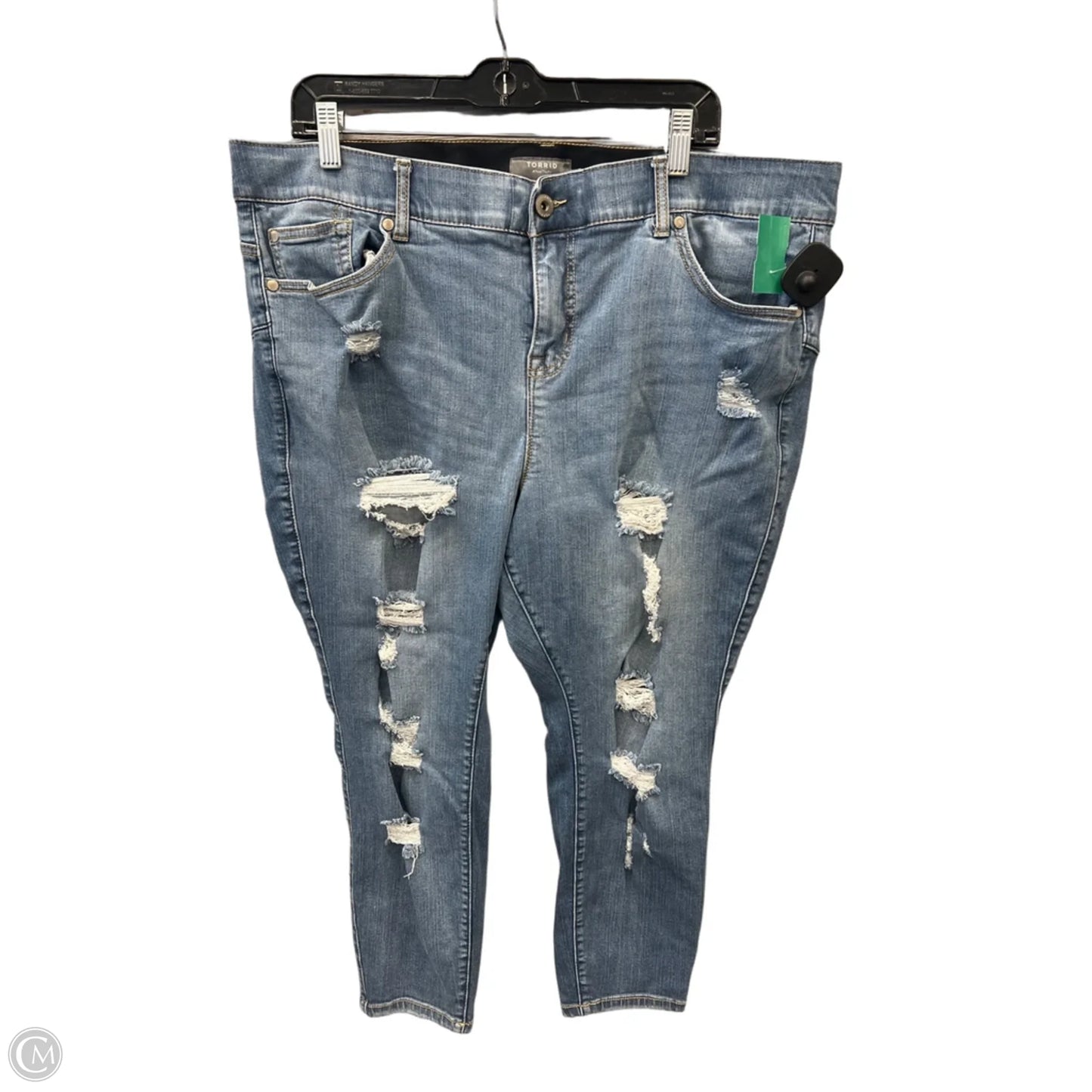 Jeans Skinny By Torrid In Blue Denim, Size: 22