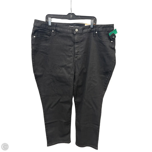 Jeans Straight By Style And Company In Black, Size: 24