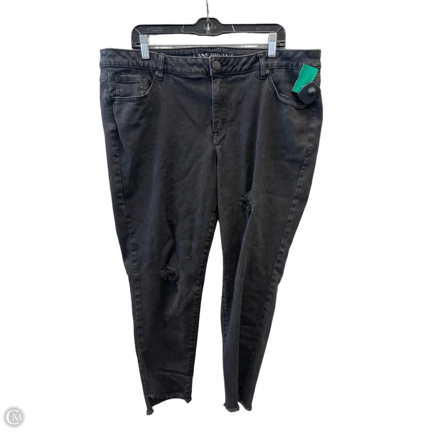 Jeans Skinny By Lane Bryant In Black Denim, Size: 20