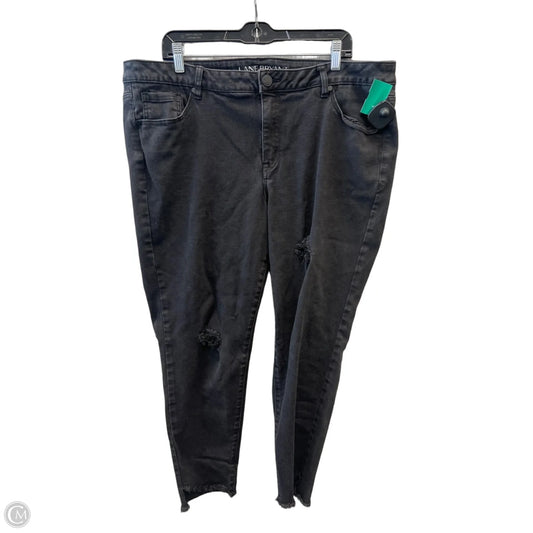 Jeans Skinny By Lane Bryant In Black Denim, Size: 20