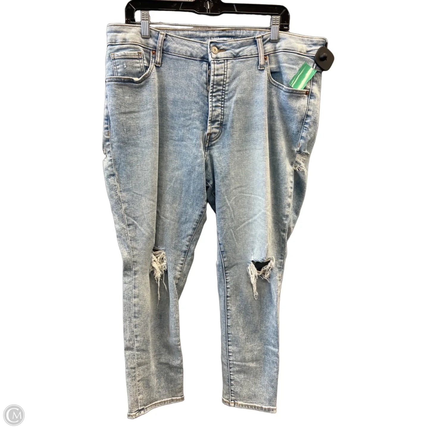Jeans Straight By Old Navy In Blue Denim, Size: 18