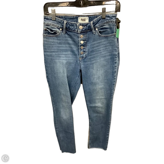 Jeans Skinny By Paige In Blue Denim, Size: 4