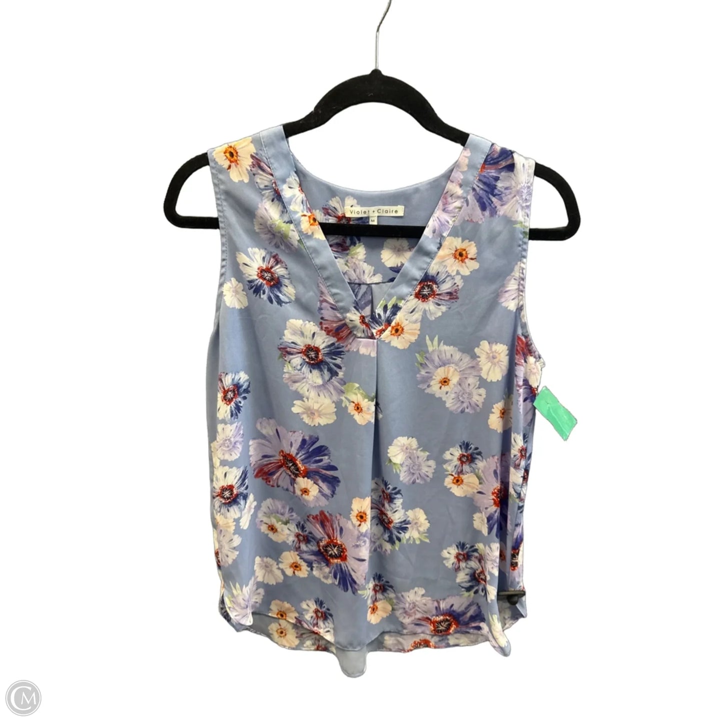 Top Sleeveless By Violet And Claire In Blue, Size: M