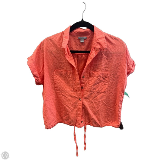 Top Short Sleeve By Falls Creek In Orange, Size: S