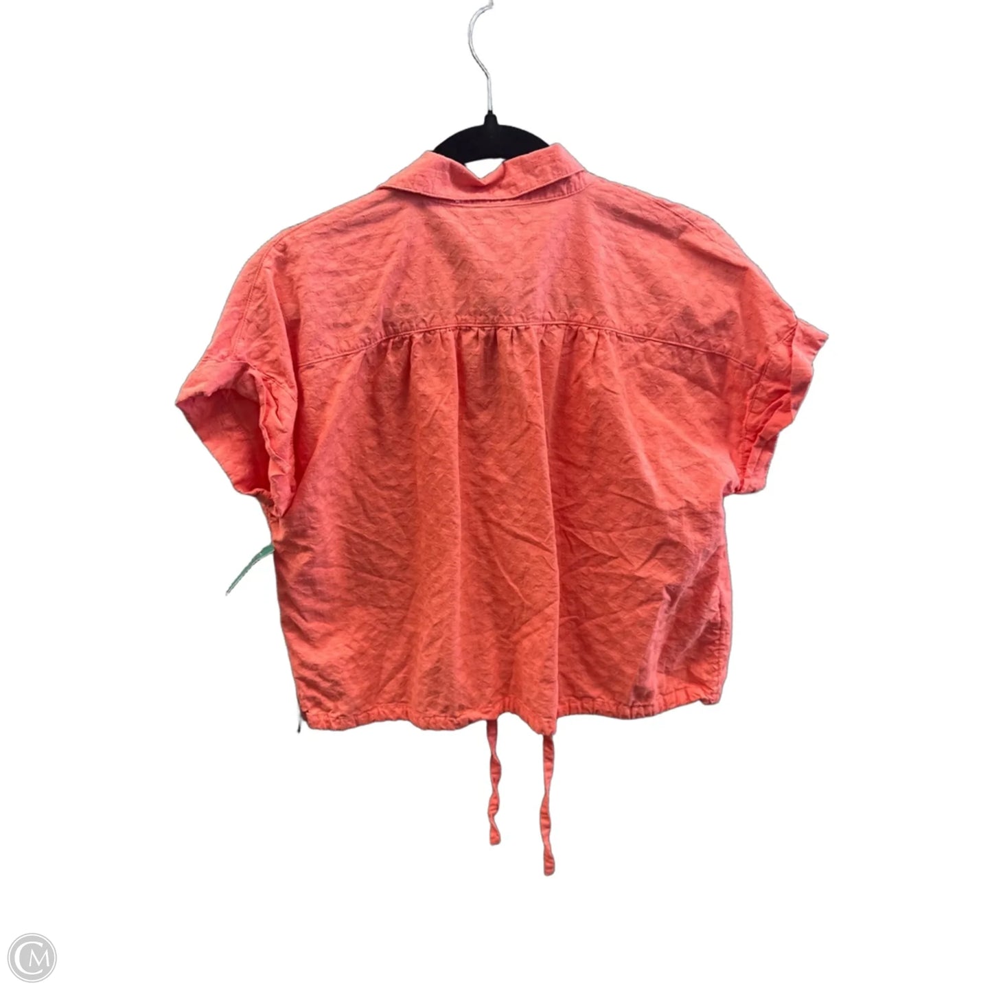 Top Short Sleeve By Falls Creek In Orange, Size: S