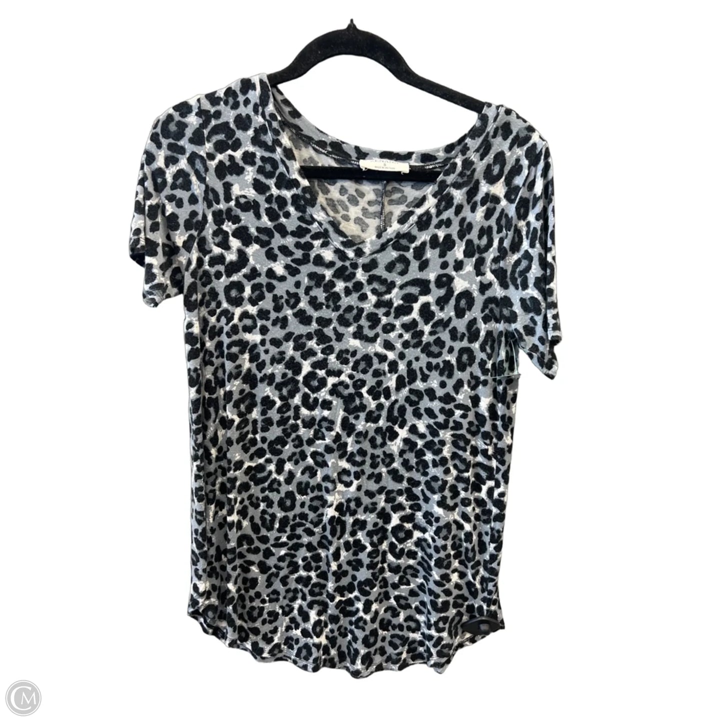 Top Short Sleeve By Zenana In Leopard Print, Size: S