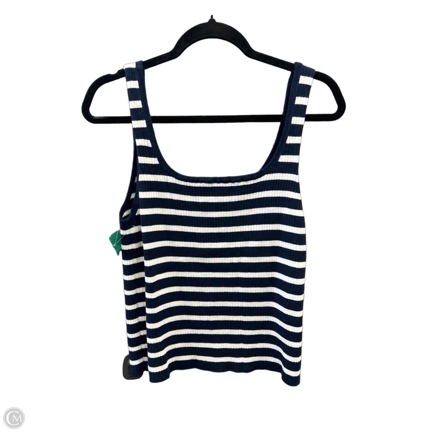 Top Sleeveless By Loft In Striped Pattern, Size: Xl