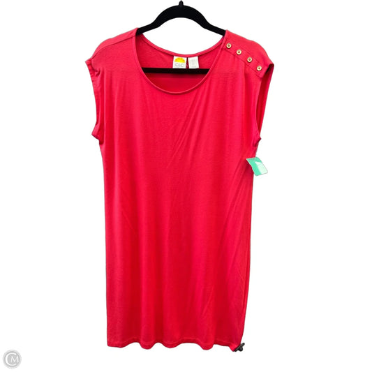 Dress Casual Midi By C And C In Red, Size: S