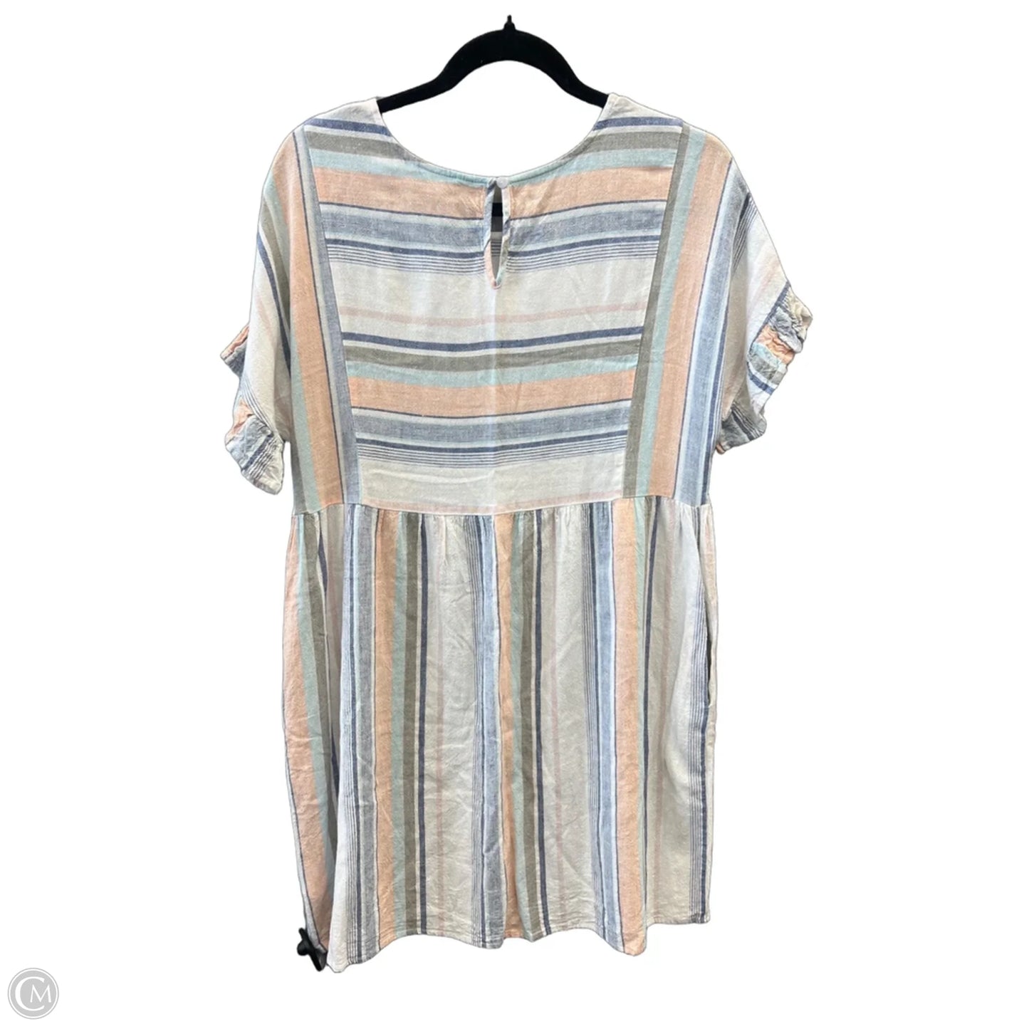 Dress Casual Midi By Tribal In Striped Pattern, Size: M