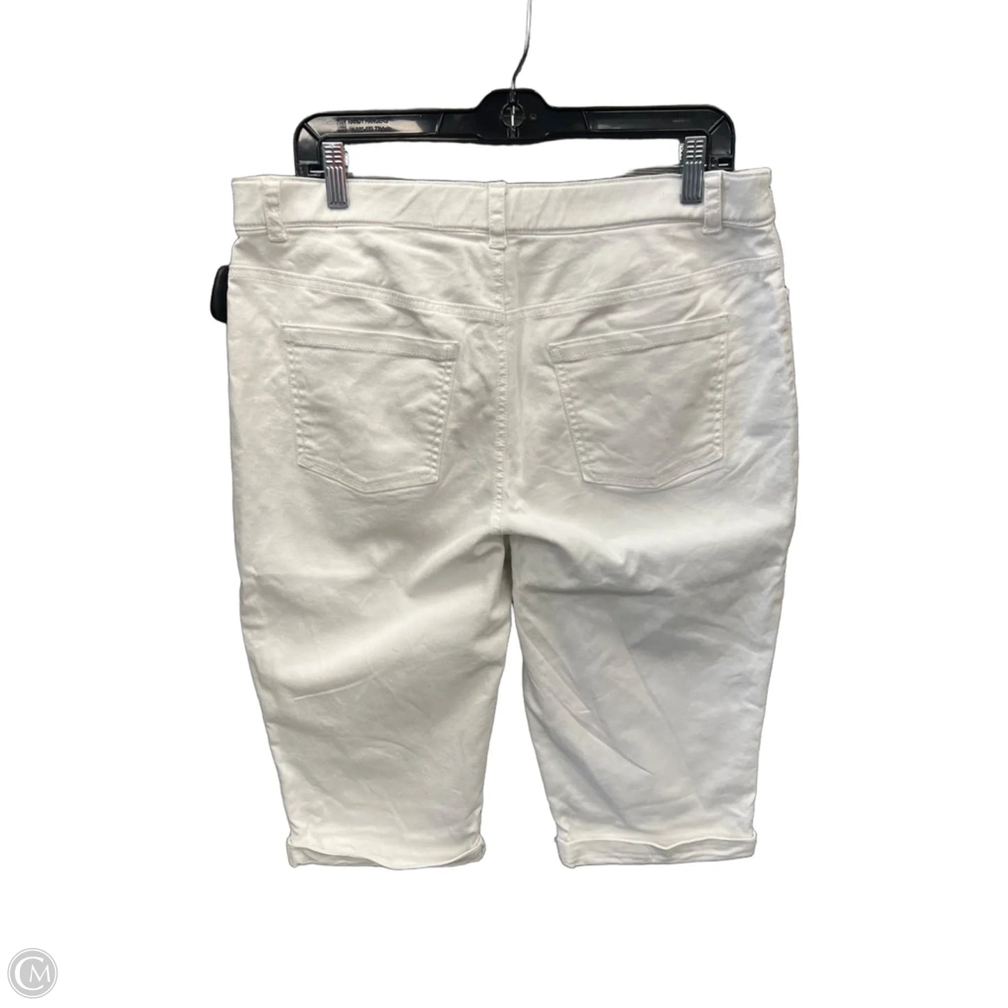 Capris By Croft And Barrow In White, Size: 14