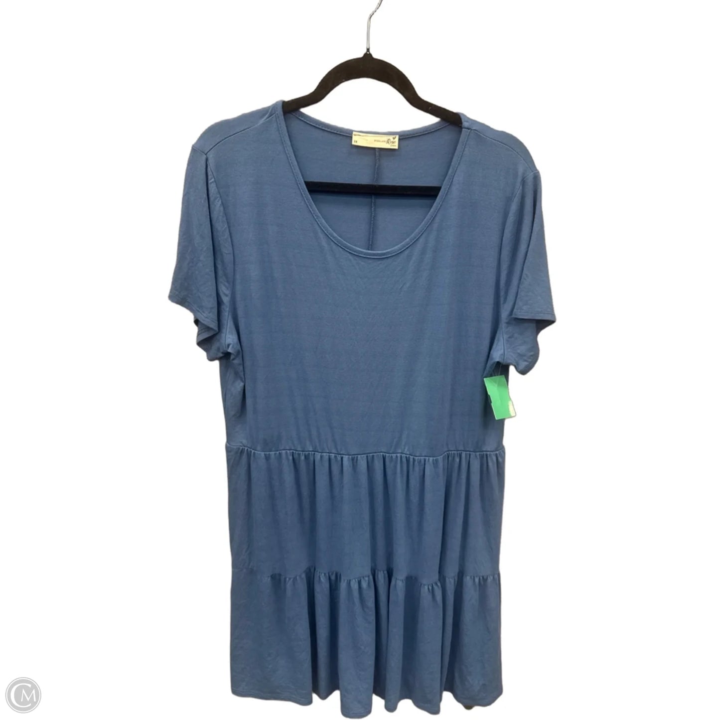 Dress Casual Midi By Clothes Mentor In Blue, Size: 2x