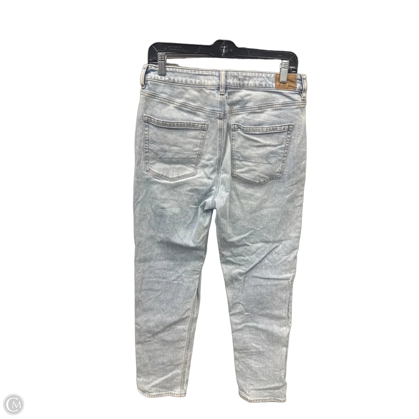 Jeans Skinny By American Eagle In Blue Denim, Size: 8