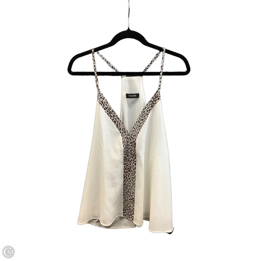 Top Sleeveless By Chicme In White, Size: Xl