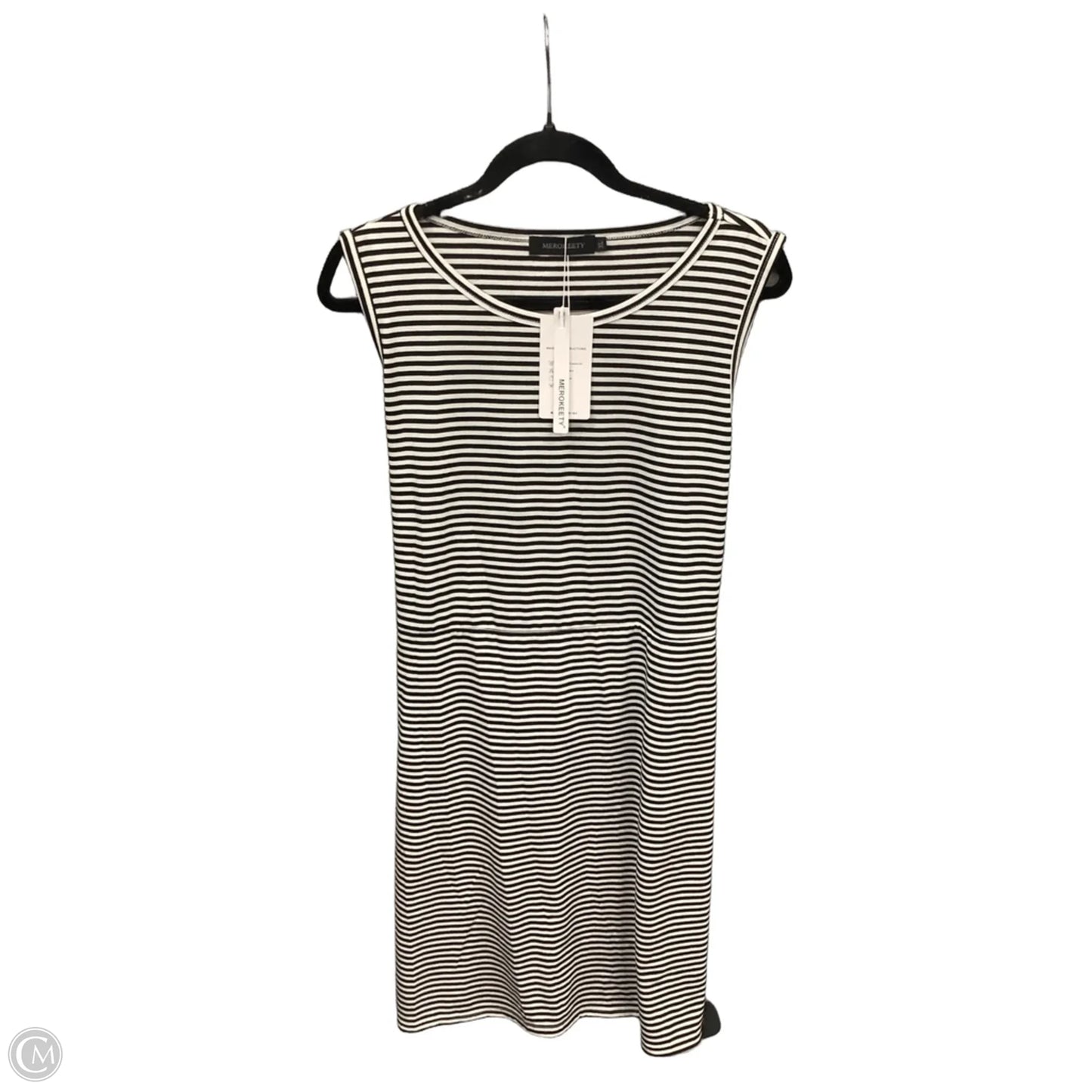 Dress Casual Midi By Merokeety In Striped Pattern, Size: Xl