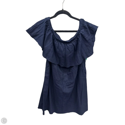 Dress Casual Midi By Old Navy In Blue, Size: L