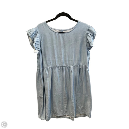Dress Casual Midi By Clothes Mentor In Blue, Size: Xl