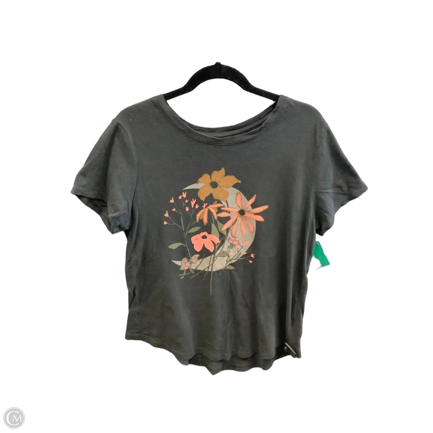 Top Short Sleeve By Old Navy In Grey, Size: L
