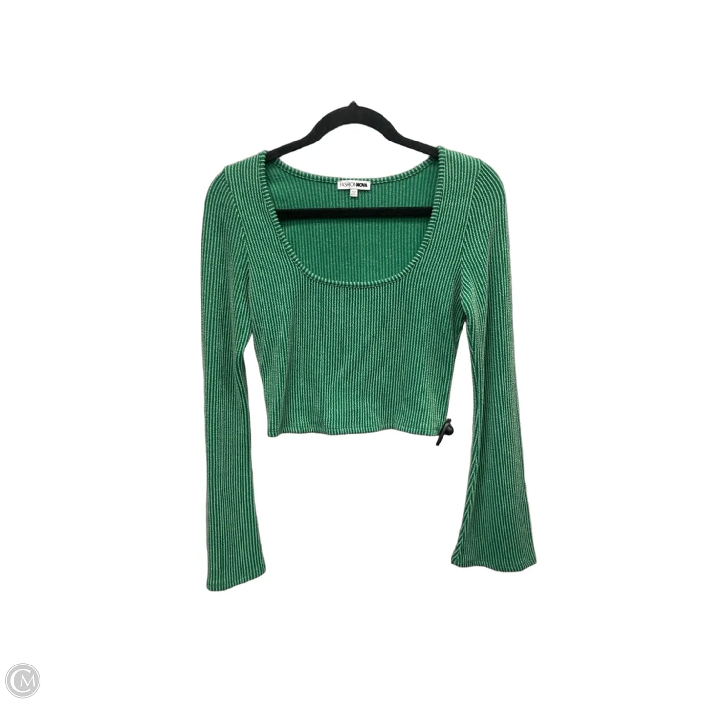 Top 2pc Long Sleeve By Fashion Nova In Green, Size: L