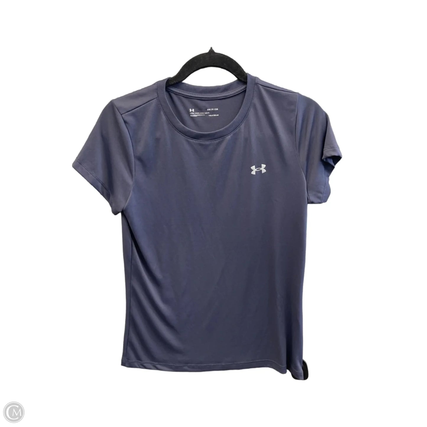 Athletic Top Short Sleeve By Under Armour In Purple, Size: S