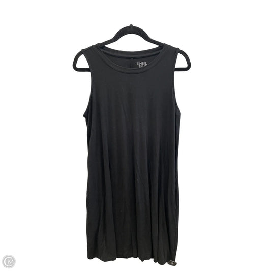 Dress Casual Midi By Time And Tru In Black, Size: L