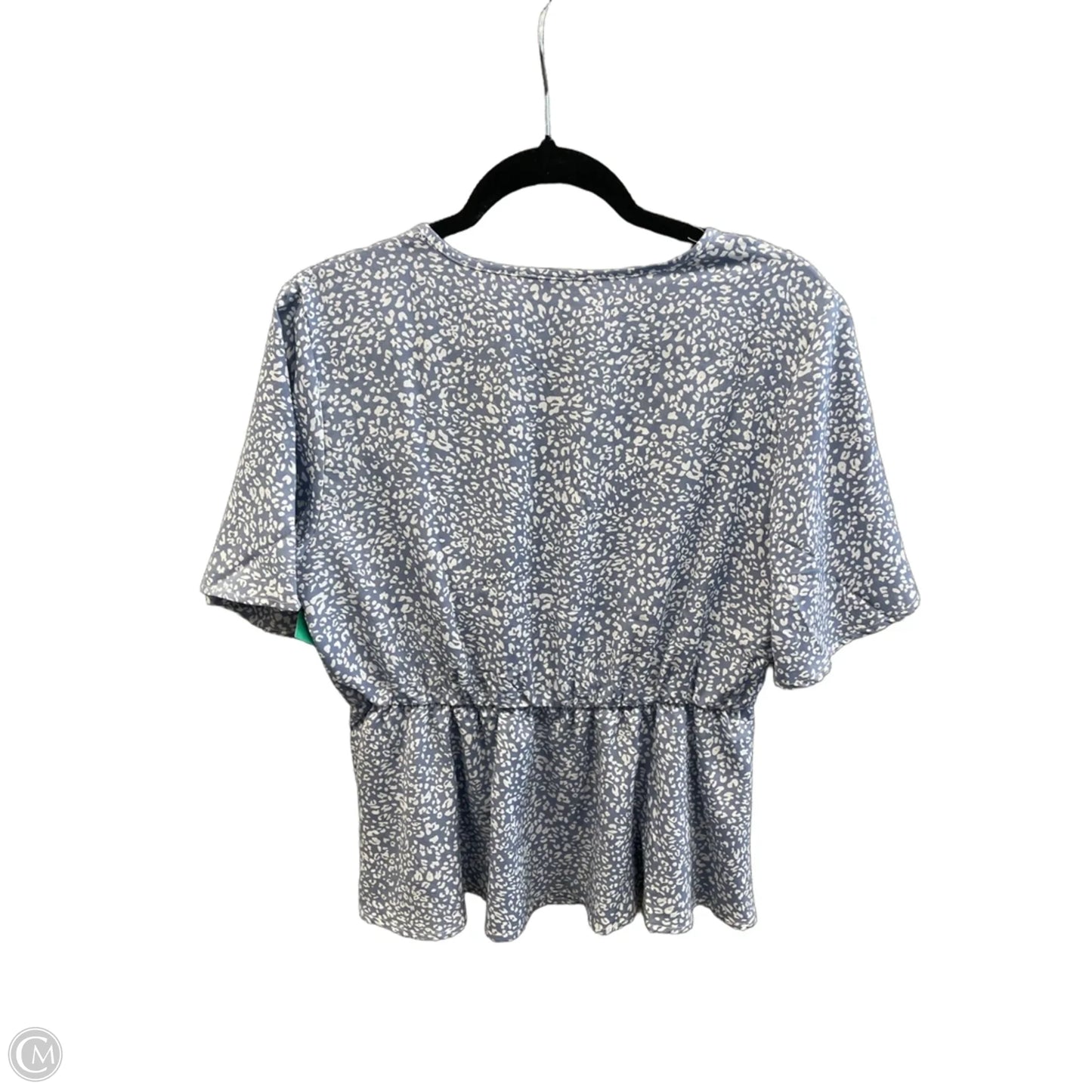 Top Short Sleeve By Shein In Blue, Size: Xl