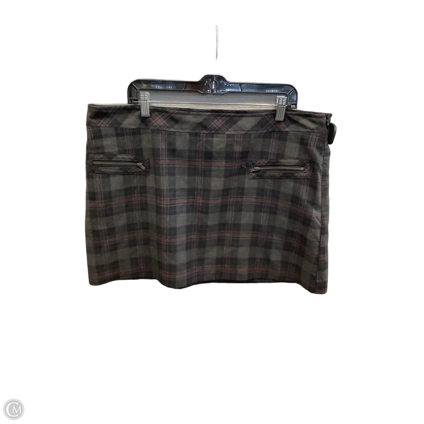 Skirt Mini & Short By Gap In Plaid Pattern, Size: 18