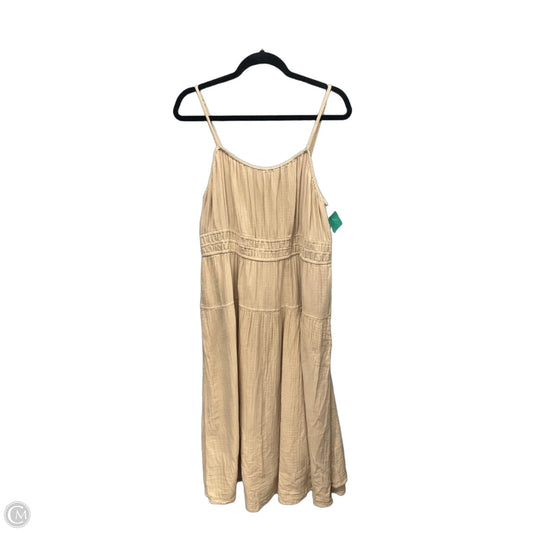 Dress Casual Maxi By Old Navy In Tan, Size: Xl